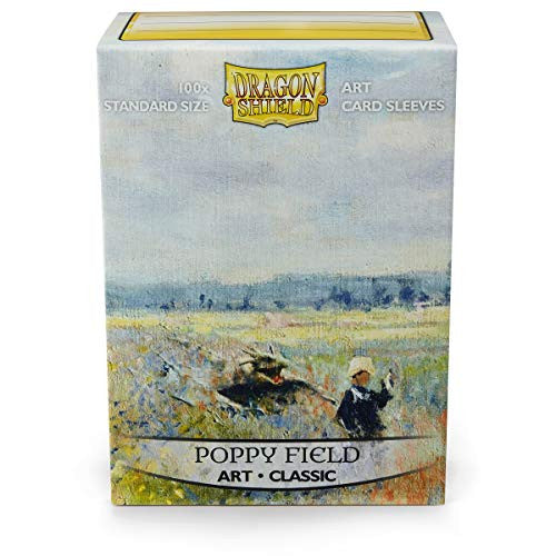 Dragon Shield Sleeves Standard Size Classic Poppy Field Art Limited Edition 100 Ct ATMDSH12018