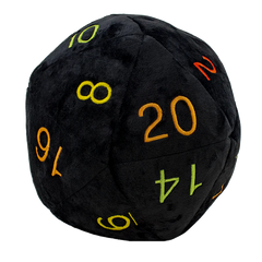 Ultra PRO Black Dungeons & Dragons D20 Dice Plush Ultra Soft Fuzzy Dice Rainbow Stitching Great Gift for Dungeons & Dragon Players MTG & True Gamers UPI-16139