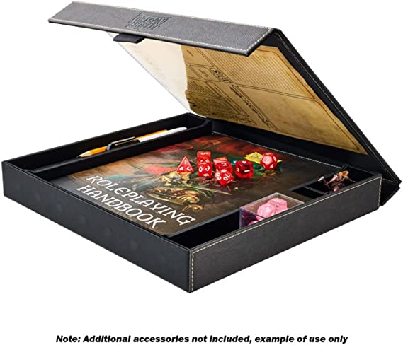Dragon Shield Roleplaying Player Companion Iron Grey 2 in 1 storage box AT-M50011