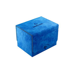 Gamegenic Sidekick 100+ Convertible Deck Box Sideloading Card Storage Box with Removable Cover Holds 100 Double-Sleeved Cards Blue Color GG2011