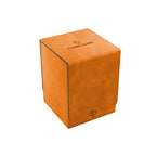 Gamegenic Squire 100+ Convertible Deck Box Card Storage Box with Removable Cover Holds 100 Double-Sleeved Cards Orange Color GG2044