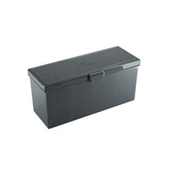 Gamegenic Fourtress 320+ Casual Deck Box Double-Sleeved Card Storage with Flex Card Divider Holds up to 320 Cards -Black Color GG2514