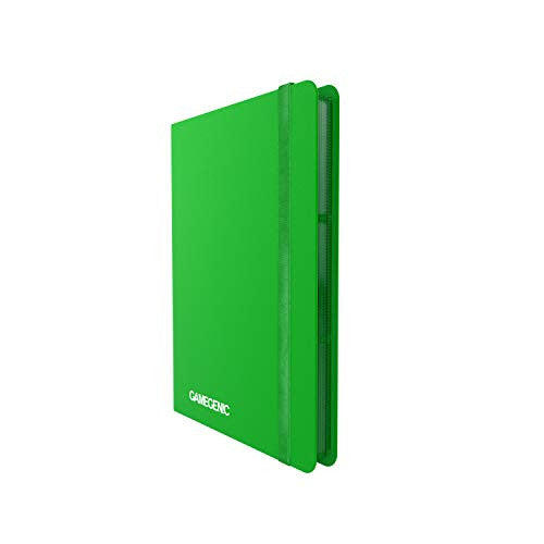 Gamegenic Casual Album 18 Pocket Organize Standard and Japanese Size Collectible Cards Holds up to 360 Cards Green Color GG3203