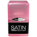 Ultra Pro Ultra Pro Satin Tower Glitter Pink Stores 100+ standard size cards ULPDB15890