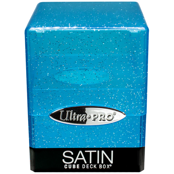 Ultra Pro Satin Cube Glitter Blue Stores 100+ standard size cards ULPDB15908