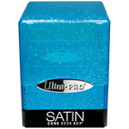 Ultra Pro Satin Cube Glitter Blue Stores 100+ standard size cards ULPDB15908