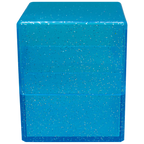 Ultra Pro Satin Cube Glitter Blue Stores 100+ standard size cards ULPDB15908