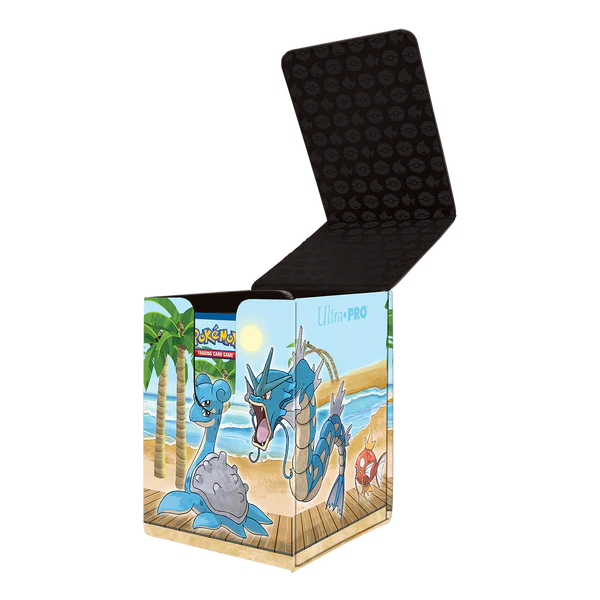 Ultra Pro Pokemon Gallery Series Seaside Alcove Flip Deck Box Holds up to 100 standard size cards double-sleeved ULPDBP15766
