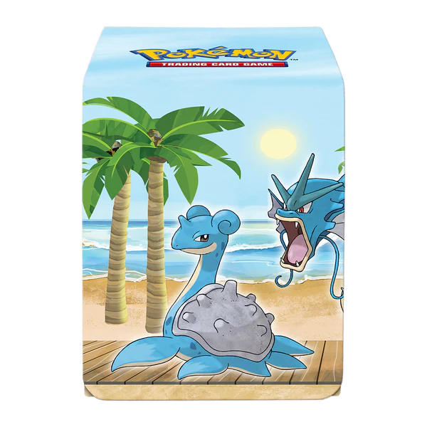 Ultra Pro Pokemon Gallery Series Seaside Alcove Flip Deck Box Holds up to 100 standard size cards double-sleeved ULPDBP15766
