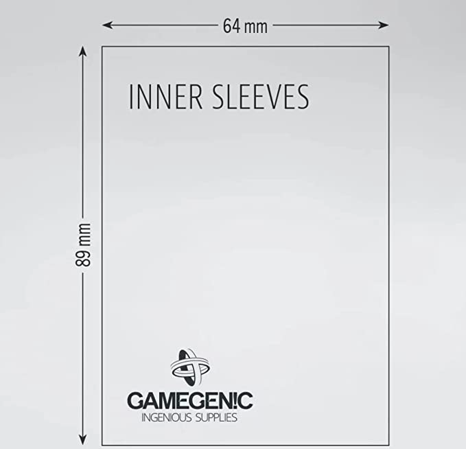Gamegenic Prime Double Sleeving Pack Protects Up To 100 Standard Gaming Cards G10109