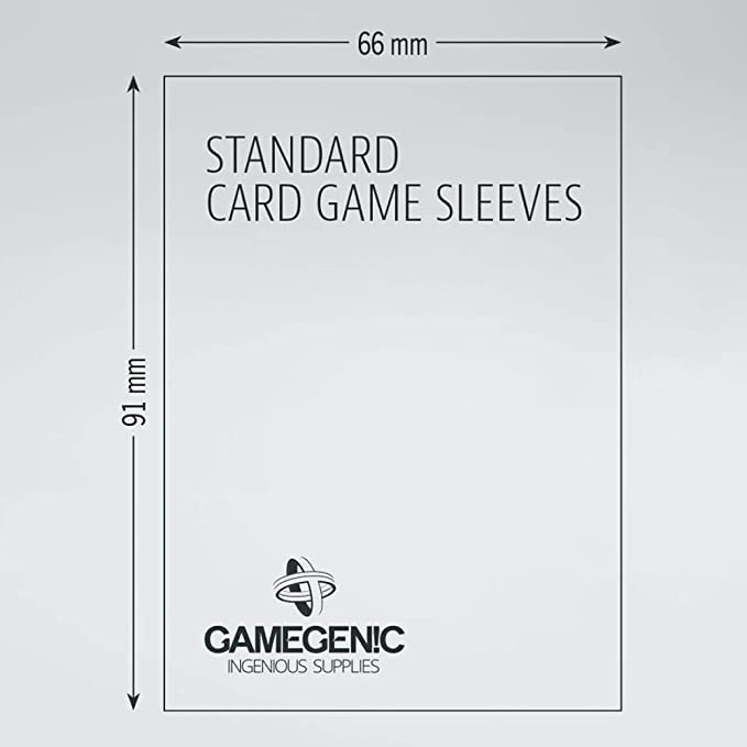Gamegenic Standard Card Game Value Pack 200 Matte Sleeves Professional Protection for Up to 200 Large TCG Decks and Gaming Cards G10111