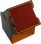 Gamegenic Squire 100+ Xl Convertible Deck Box Holds Up To 100 Cards Black And Orange Color G20068