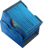 Gamegenic Sidekick 100+ Convertible Deck Box Sideloading Card Storage Box with Removable Cover Holds 100 Double-Sleeved Cards Blue Color GG2011