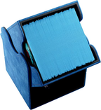 Gamegenic Squire 100+ Convertible Deck Box Card Storage Box with Removable Cover Holds 100 Double Sleeved Cards Blue Color GG2016