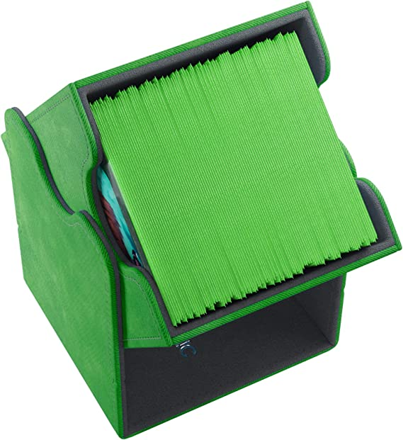 Gamegenic Squire 100+ Convertible Deck Box Holds 100 Double-Sleeved Cards Green Color GG2019