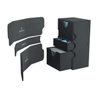 Gamegenic Stronghold 200+ Convertible Deck Box Double Sleeved Card Storage Holds up to 200 Cards Black Color GG2025