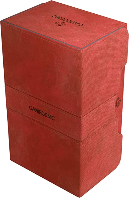 Gamegenic Card Deck Box Deck Convertible Red 200Ct Hold Upto 200 Cards GG2027