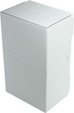 Gamegenic Stronghold 200+ Convertible Deck Box Double Sleeved Card Storage Holds up to 200 Cards White Color GG2028