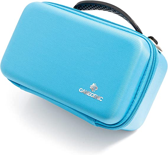 Gamegenic Game Shell 250+ Portable Case for Board Games and Card Games Holds Up to 250 Double Sleeved Cards Blue Color GG2031