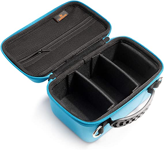Gamegenic Game Shell 250+ Portable Case for Board Games and Card Games Holds Up to 250 Double Sleeved Cards Blue Color GG2031