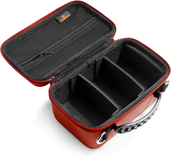 Gamegenic Game Shell 250+ Portable Case for Board Games and Card Games Holds Up to 250 Double Sleeved Cards Red Color GG2032