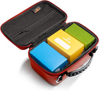 Gamegenic Game Shell 250+ Portable Case for Board Games and Card Games Holds Up to 250 Double Sleeved Cards Red Color GG2032