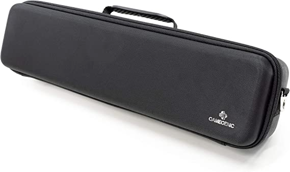 Gamegenic Game Shell Xl Black Holds 650+ Double Sleeved Cards,Portable And Sturdy, Durable Nylon Surface, Eva Foam Edges For Safe Inner Compartment GG2035