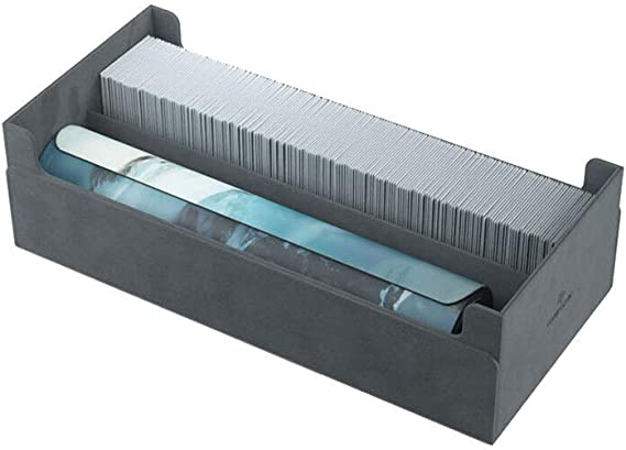 Gamegenic Dungeon 1100+ Convertible Deck and Game Accessories Box Double-Sleeved Card Storage Holds up to 1000 Cards Midnight Gray Color GG2036