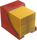 Gamegenic Deck Box Watchtower Convertible Red 100Ct Holds Double-Sleeved Cards With Accessories Drawer Mix & Match Customization Left And Right Handed Use Secure Closure With Powerful Magnets GG2039