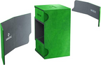 Gamegenic Deck Box Watchtower Convertible Green 100Ct Holds Double Sleeved Cards With Accessories Drawer Mix & Match Customization Secure Closure With Powerful Magnets GG2041
