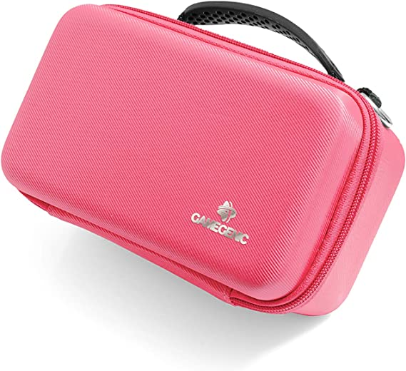 Gamegenic Game Shell 250+ Portable Case for Board Games and Card Games Holds Up to 250 Double-Sleeved Cards Pink Color GG2042