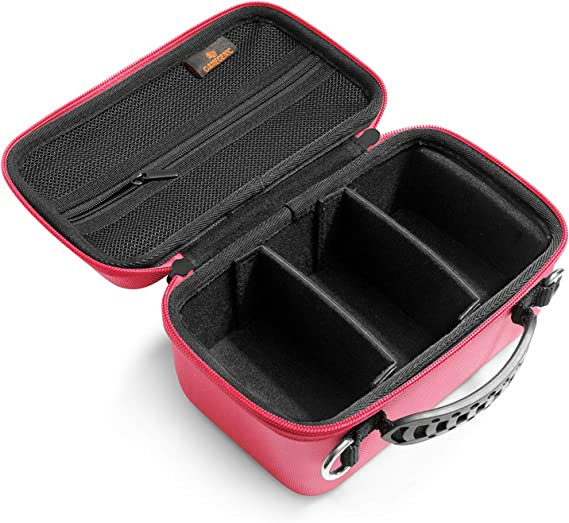 Gamegenic Game Shell 250+ Portable Case for Board Games and Card Games Holds Up to 250 Double-Sleeved Cards Pink Color GG2042