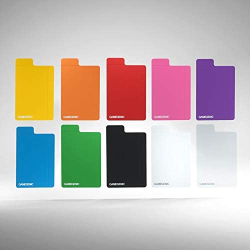 Gamegenic Flex Card Dividers 10 Pack of Multi-Color Card Dividers with Foldable Register Tabs Premium Card Game Protection GG2552