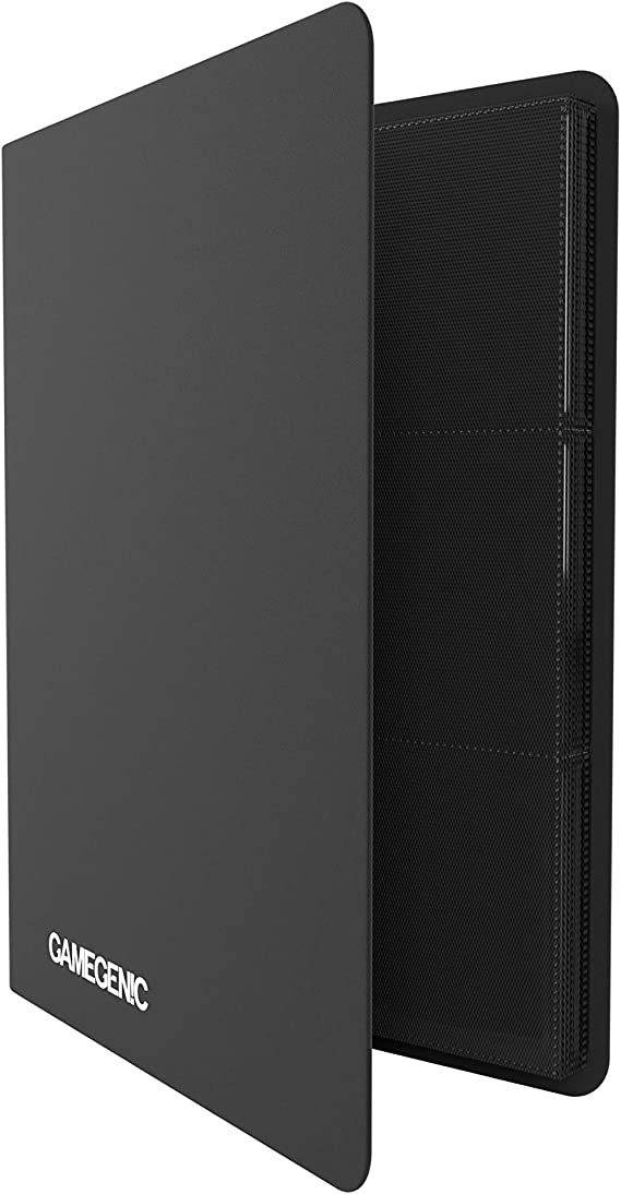 Gamegenic Casual Album 18-Pocket Black 20 Side Loading Pages For 360 Sleeved Cards , Optimized For Double Sleeved Cards GG3201
