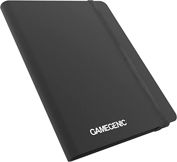 Gamegenic Casual Album 18-Pocket Black 20 Side Loading Pages For 360 Sleeved Cards , Optimized For Double Sleeved Cards GG3201