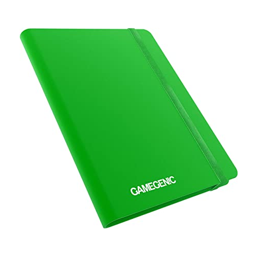 Gamegenic Casual Album 18 Pocket Organize Standard and Japanese Size Collectible Cards Holds up to 360 Cards Green Color GG3203