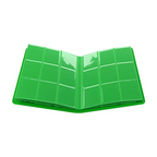 Gamegenic Casual Album 18 Pocket Organize Standard and Japanese Size Collectible Cards Holds up to 360 Cards Green Color GG3203