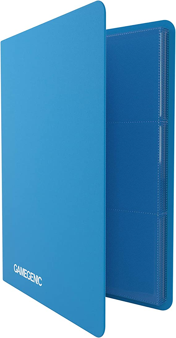 Gamegenic Casual Album 18 Pocket Blue, 20 Side-Loading Pages For 360 Sleeved Cards, Optimized For Double Sleeved Cards GG3204