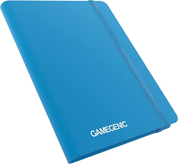 Gamegenic Casual Album 18 Pocket Blue, 20 Side-Loading Pages For 360 Sleeved Cards, Optimized For Double Sleeved Cards GG3204