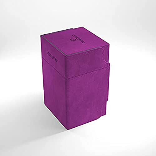 Gamegenic Stronghold 200+ Convertible Deck Box Double Sleeved Card Storage Card Holds up to 200 Cards Purple Color G20078