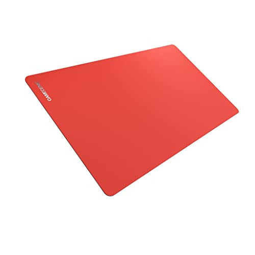 Gamegenic Prime Playmat - Red , Ultra-Fine Surface, Softly Cushioned, Anti-Slip Backing For Comfortable Dice Rolling GG4009