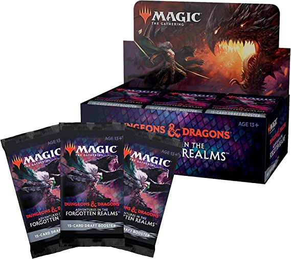Magic The Gathering Adventures in the Forgotten Realms Draft Booster Box | 36 Packs (540 Magic Cards)