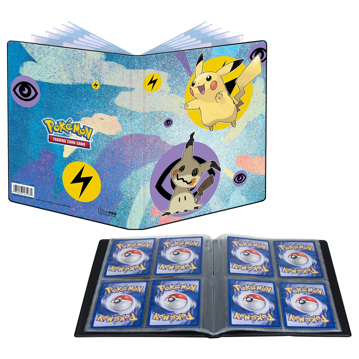 Ultra PRO Pokemon TCG Pikachu & Mimikyu 4-Pocket Portfolio UPI-16107