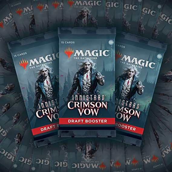 Magic: The Gathering Innistrad: Crimson Vow Draft Booster Box | 36 Packs + Box Topper (541 Magic Cards)