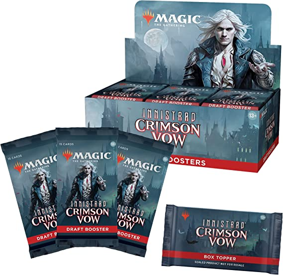 Magic: The Gathering Innistrad: Crimson Vow Draft Booster Box | 36 Packs + Box Topper (541 Magic Cards)