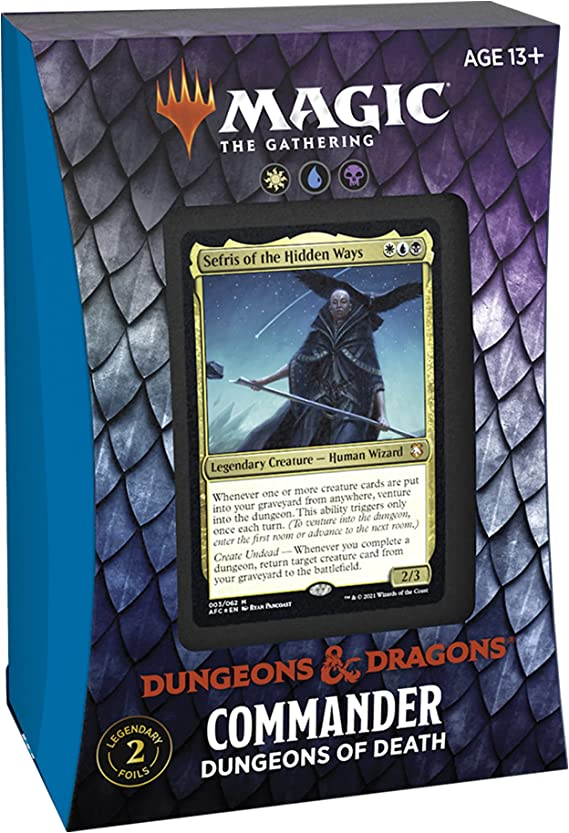 MTG Magic The Gathering Adventures In The Forgotten Realms Commander Deck Dungeons Of Death Single Pack WOC-C87490000-DungeonsofDeath