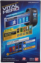 Bandai Hobby Vital Hero Digimon Black Wearable Digital Monster Band with Fitness Tracker Features Interactive Gaming Experience BAN87791