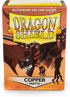 Dragon Shield Sleeves Standard Size Arcane Tinmen Glossy Finish Copper Color Classic Card 100 Ct 10 Packs ATM10016K1