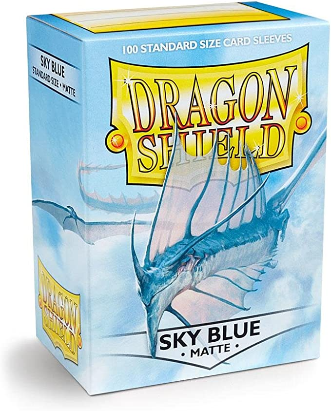 Dragon Shield Sleeves Standard Matte Sky Blue 100 Ct 10 Packs ATM11019K1