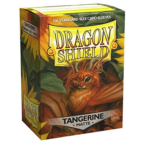 Dragon Shield Sleeves Standard Size Matte Finish Tangerine 100 Ct 10 Packs ATM11030K1